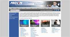 Desktop Screenshot of pro-lite.co.uk
